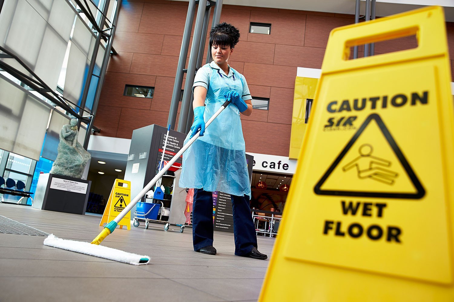 Cleaner with mop